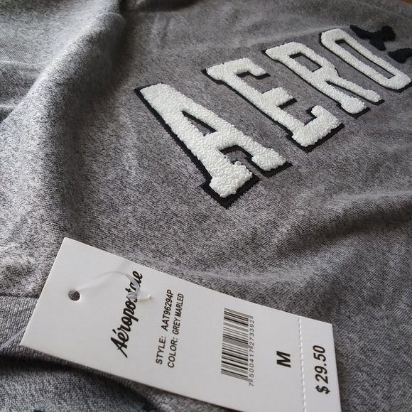 Aeropostale T-shirt  |  Grey Marled  |  Mens Med - Picture 2 of 6
